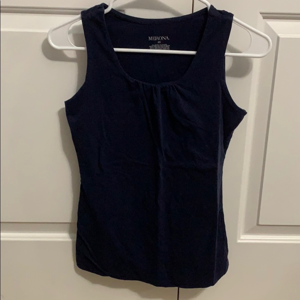 Navy Sleeveless Tank